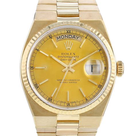 d occasion rolex oysterquartz day date|Rolex Day-Date chart.